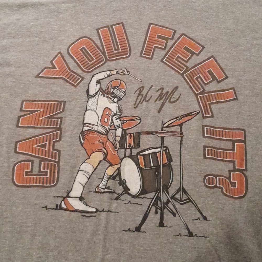 🤠Where I'm From Short Sleeve Cleveland Browns Tee Size Small "Can You Feel It?"